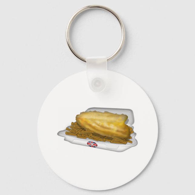 Fish and Chips Key Ring (Front)