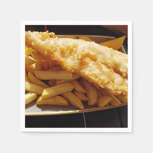 Fish and Chips Napkin (Front)