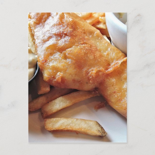 Fish And Chips Postcard (Front)