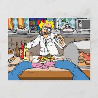 Fish and Chips Postcard