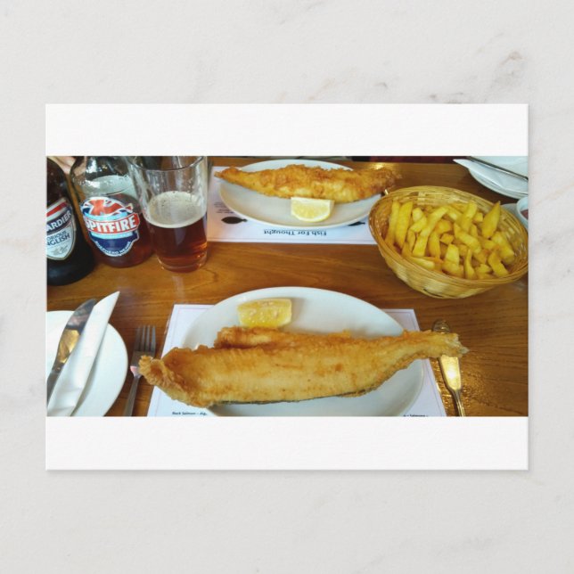 Fish and chips postcard (Front)
