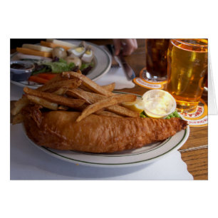 Fish And Chips With A Pint Of Cider