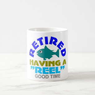 fish and fun retirement coffee mug