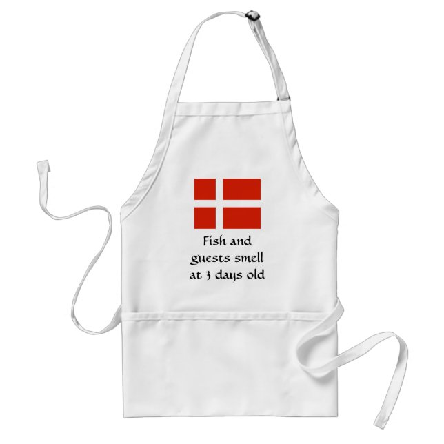 Fish and Guests Smell at 3 Days Old Standard Apron (Front)