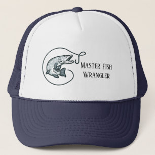 Fish and Hook Personalized Trucker Hat
