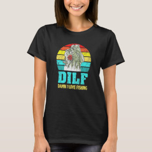 Fish And Selfie Retro Design Fisher T-Shirt