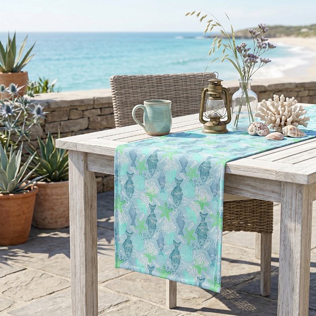 Fish and shells short table runner (Creator Uploaded)