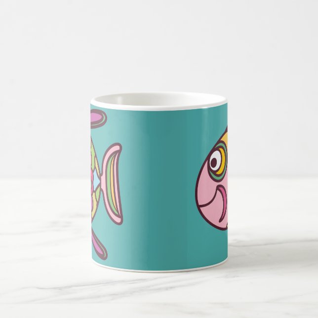 fish anime coffee mug (Center)