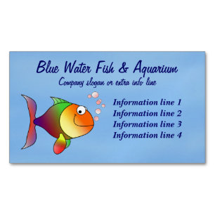 Fish Aquarium Business Magnetic Business Card