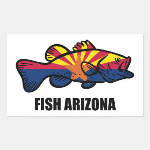 Fish Arizona Rectangular Sticker