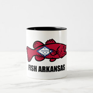 Fish Arkansas Two-Tone Coffee Mug