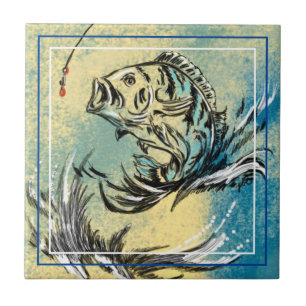 Fish Art Design Ceramic Tile