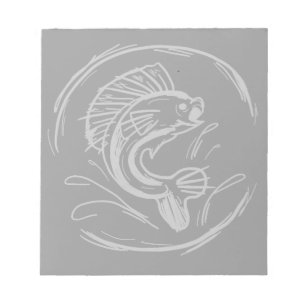 Fish art notepad