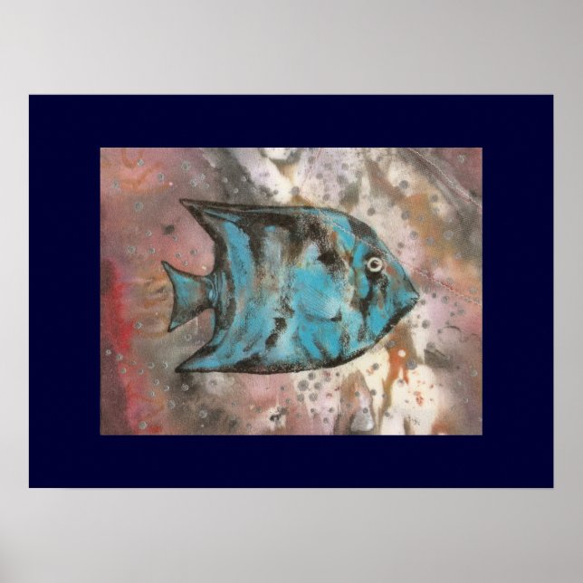 Fish art painting poster (Front)