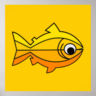 Fish as symbol of Christianity Poster