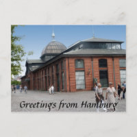 Fish Auction Hall Postcard