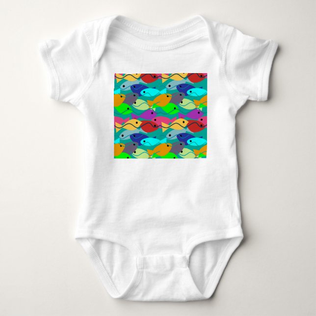 Fish Baby Bodysuit (Front)