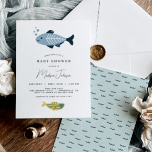 Fish Baby Shower Invitation