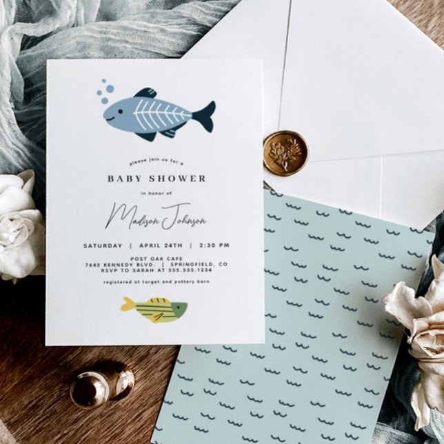 Fish Baby Shower Invitation (Creator Uploaded)