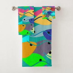 Fish Bath Towel Set