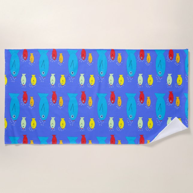 Fish Beach Towel (Front)