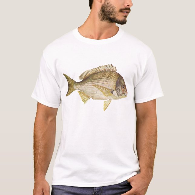 Fish - Black Bream - Mylio australis T-Shirt (Front)