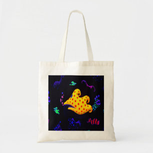Fish Black Light Tote Bag