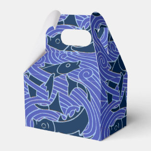 Fish Bold Swimming Ocean Blue Fishing Favour Box
