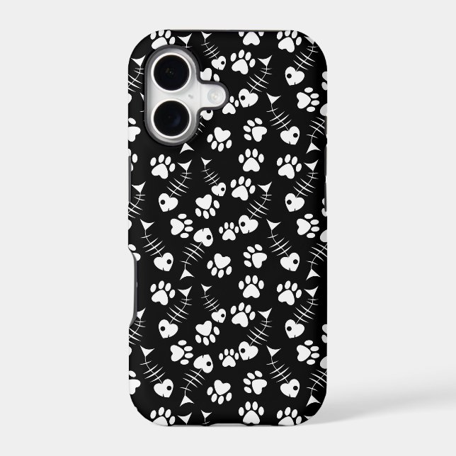 fish bone cat print pattern (Back)
