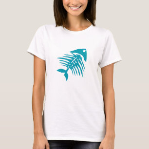 Fish Bones Skeleton T-Shirt