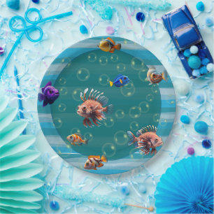 Fish Bowl Paper Plate