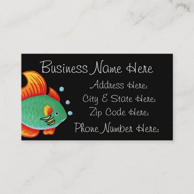 Fish Business Card Sample8 (Front)