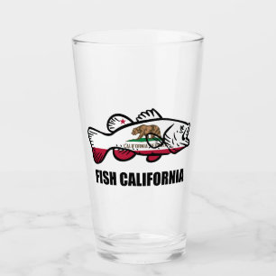 Fish California Bass Glass