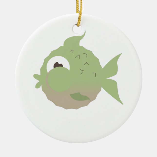 Fish Ceramic Ornament (Front)