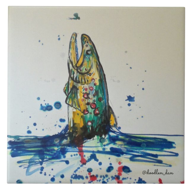 Fish Ceramic Tile (Front)