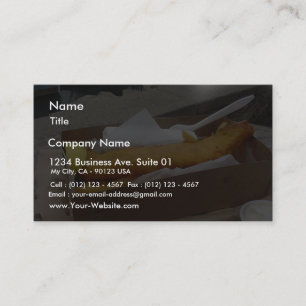 Fish Chips Business Card