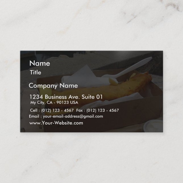Fish Chips Business Card (Front)