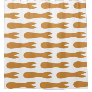Fish & Chips Shop Wooden Fork Shower Curtain