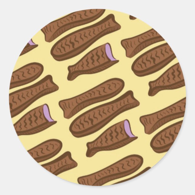Fish Chocolate Sticker (Front)