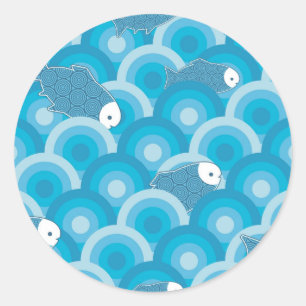 Fish Classic Round Sticker