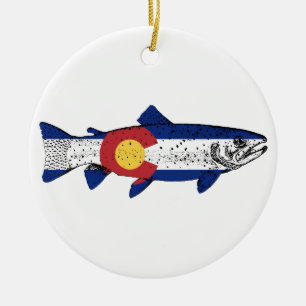 Fish Colorado Ceramic Tree Decoration