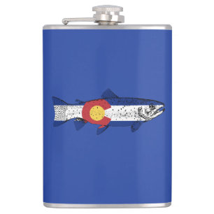 Fish Colorado Hip Flask