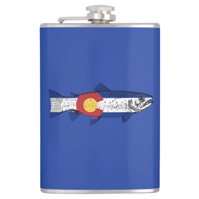 Fish Colorado Hip Flask (Front)