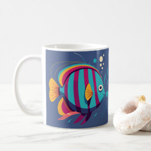 fish colore coffee mug