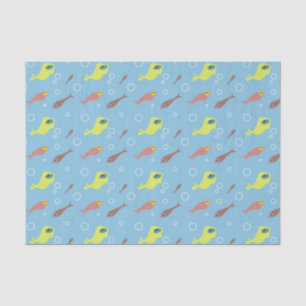Fish Cork Coaster Tissue Paper
