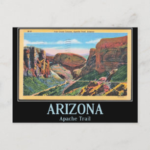 Fish Creek Canyon, Arizona Vintage Postcard