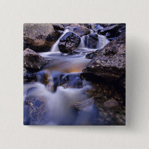 Fish Creek Falls near Steamboat Springs Colorado 15 Cm Square Badge