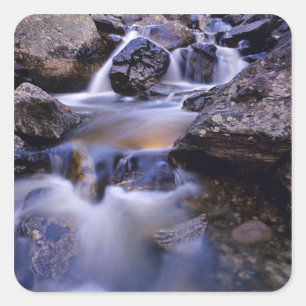 Fish Creek Falls near Steamboat Springs Colorado Square Sticker