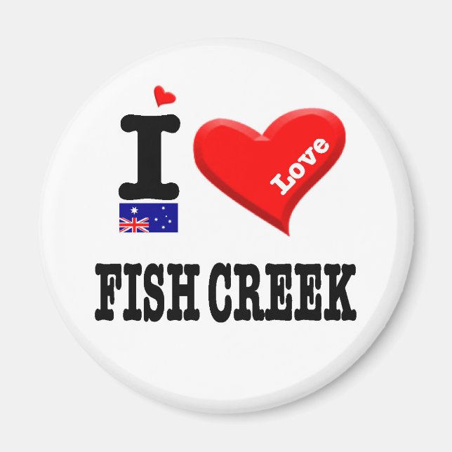 FISH CREEK - I Love Magnet (Front)