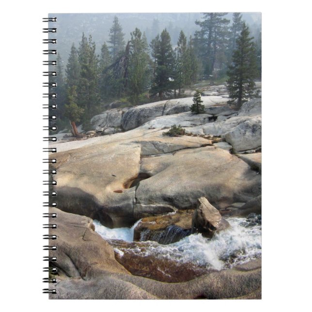 Fish Creek Waterfalls in Cascade Valley - Sierra Notebook (Front)